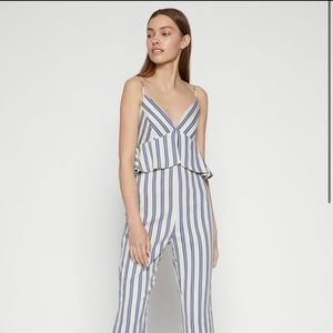 bcbgeneration peplum jumpsuit